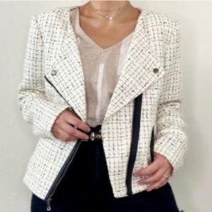 NWOT- Banana Republic-Motorcycle Tweed Blazer